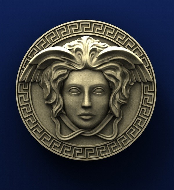 特別価格！Versus Versace 豪華なデザイイン/3Dライオンの頭 VERSUS VERSACE ゴールドフレーム 3Dライオン装飾 ストラップ